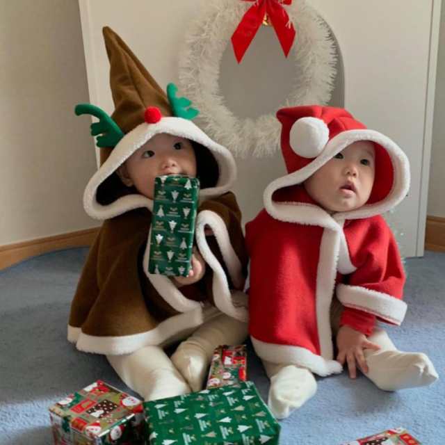 赤ちゃん クリスマス コスチューム トナカイ キッズ 仮装 子供服 90