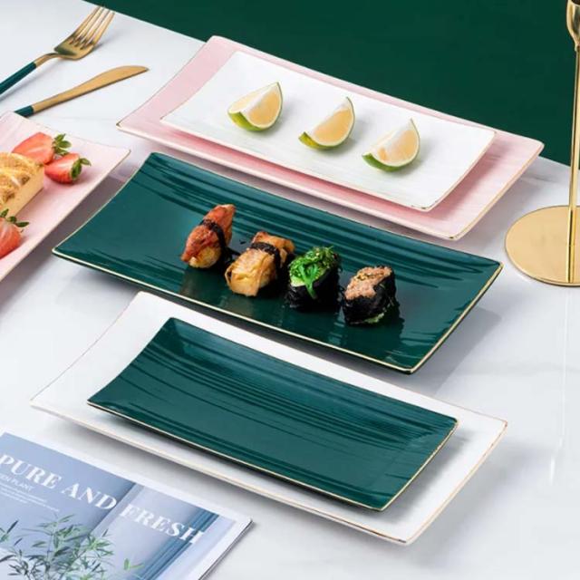 北欧風 四角 フプレート 【Lサイズ 磁器 お皿 おしゃれ 北欧