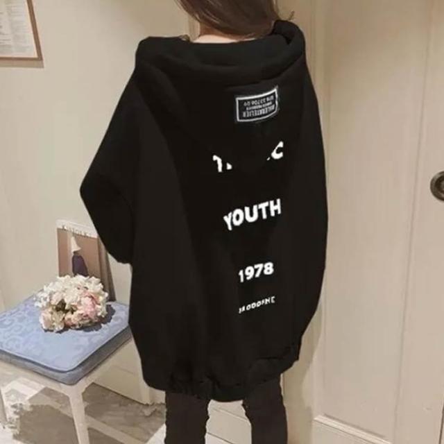 パーカー レディース 韓国 オーバーサイズ 秋冬 冬 大きめ 大きい ビッグ 前開き ゆったり ジップ アウター 上着 長袖 フード カジュアル パーカー レディース 韓国 オーバーサイズ 秋冬 冬 大きめ
