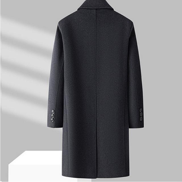 M-4XL 防寒 ロング ロング丈 メンズ チェスターコート ウール混 厚手 通勤コート ダックダウン 防寒着 ウールコート ダウンジャケット 暖かい M-4XL 冬服 インナー付き 脱着可 アウター 細身 スリム 紳士 通勤_3