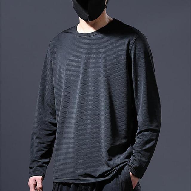 メッシュtシャツ ロングtシャツ メンズ 長袖 tシャツ 夏 涼しい