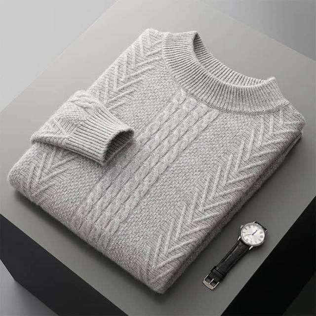 ギフト ケーブル編み ニット ニットトップス 秋冬 セーター メンズ 長袖 冬 贈り物 プルオーバー シンプル 紳士用 カジュアル ビジネス 防寒対策 あったか ウール プレゼント 父の日 トップス 20代 30代 40代_2