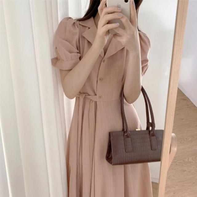 ワンピース レディース ロングワンピース Aライン ミモレ丈