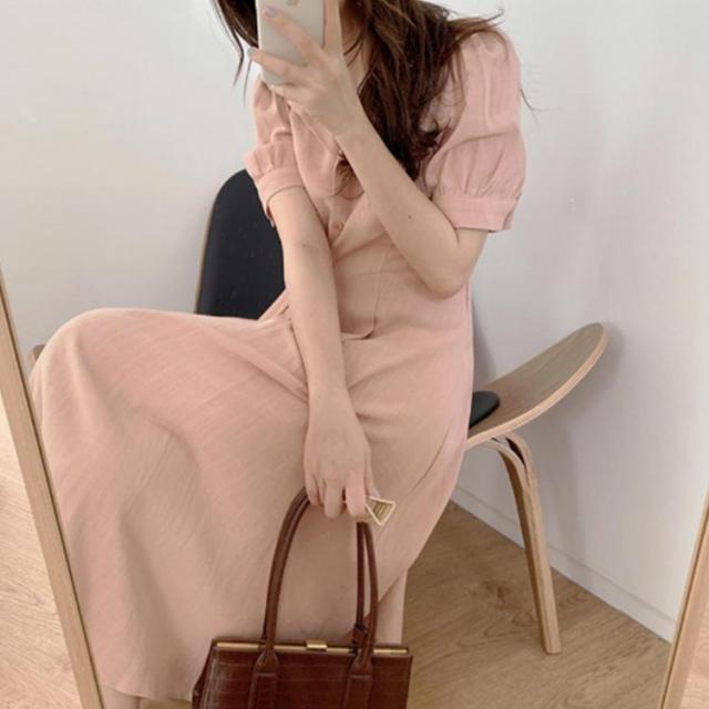 ワンピース レディース ロングワンピース Aライン ミモレ丈