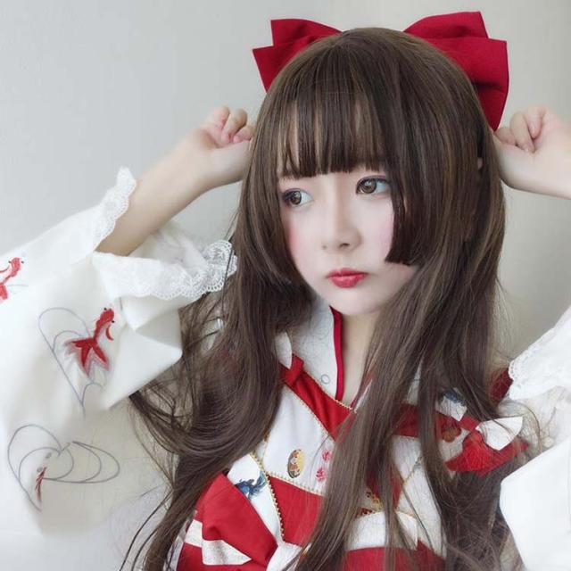 Amazon.co.jp: LANNA ウィッグ セミロング ストレート フル