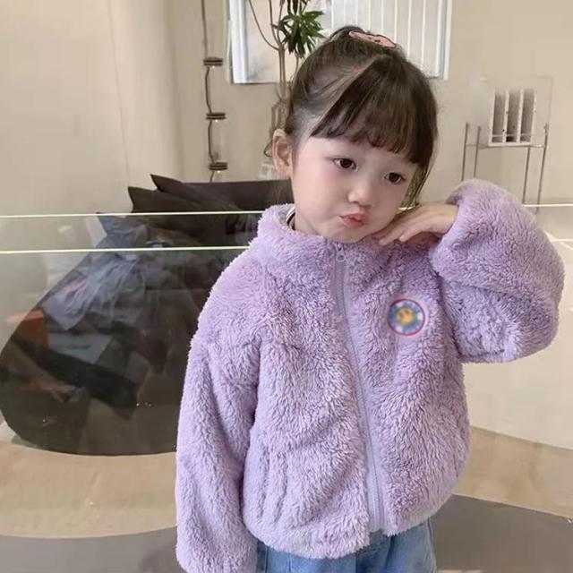 ボア ショートジャケット ハーフジップ r-4158 X-girl ボアジャケット ハーフジップ パープル もこもこ