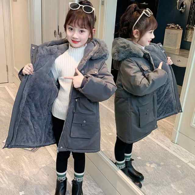 コート エコダウンコート もこもこ モッズコート 小学生 子供服