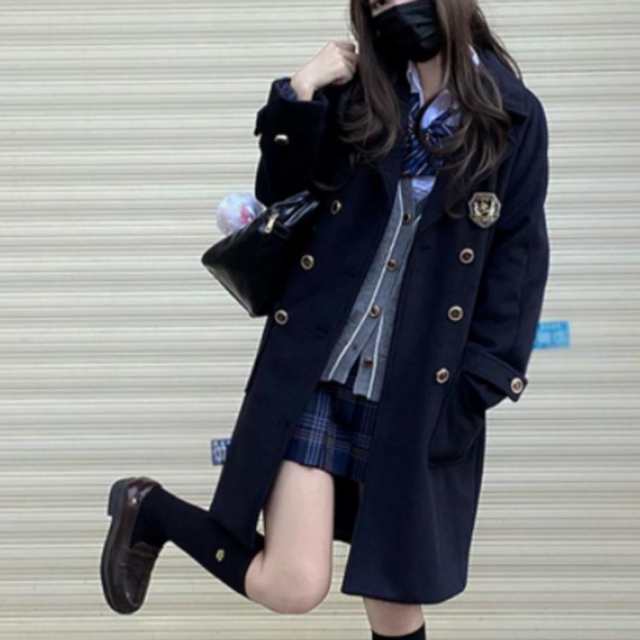 ピーコート トレンチコート Pコート 通勤 女子 レディース 学生 制服