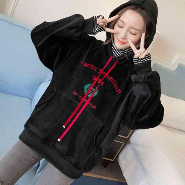 ハイネックスプライスパーカー ゆったり 厚手 裏起毛 ジャージ