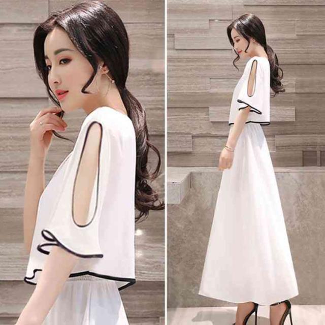 マキシワンピース シフォンワンピース セットアップ マキシ丈