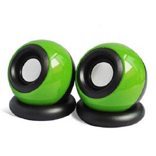 ミニスピーカー スピーカー 音響 丸い 新品 2色 ボール型