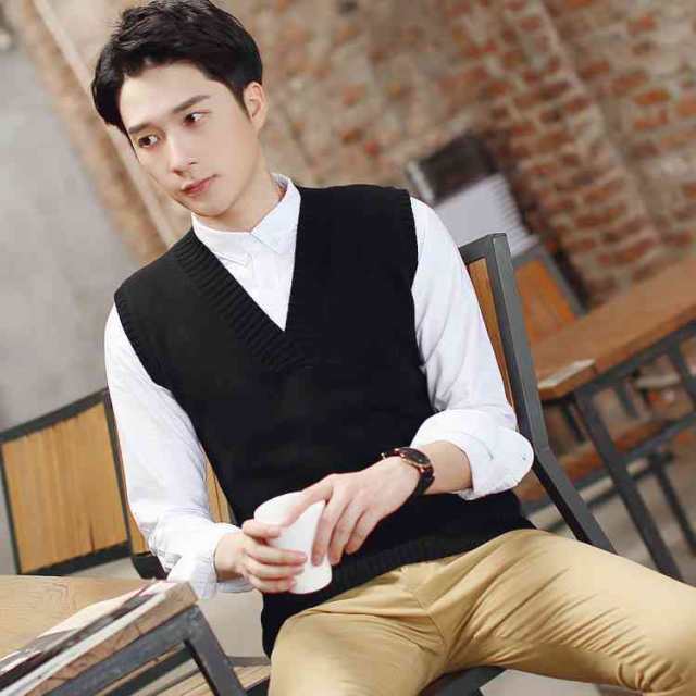 ニットベスト メンズ Vネック ニットベスト 大きいサイズ ビジネスベスト Vネックベスト 男性 オフィス カジュアルの通販はau Pay マーケット Rbm Shop