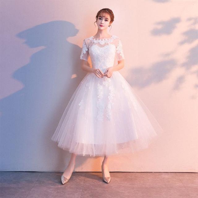 ドレス ドレス 結婚式ウェディングドレス 花嫁 格安 ウエディングドレス ミニドレス パーティードレス 二次会 編み上げタイプ 白 オシャの通販はau Pay マーケット Rbm Shop