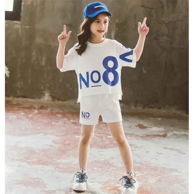 SHELIN] 子供服 Tシャツ ショートパンツ 上下セット 面白い マンガ 