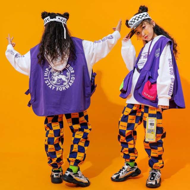 HIPHOP ダンス衣装 キッズ ヒップホップ ファッション K-POPダンス衣装