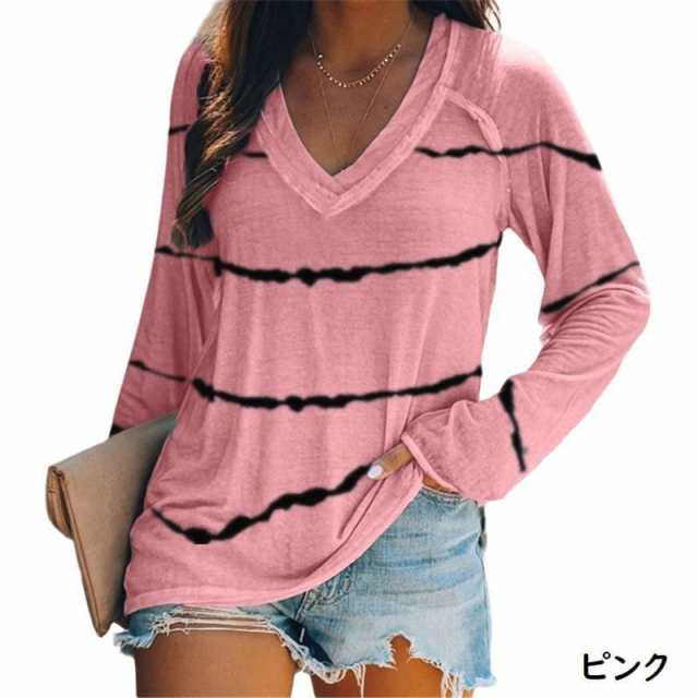 カットソー 長袖 Tシャツ レディース 女性 トップス 婦人服 ロングT