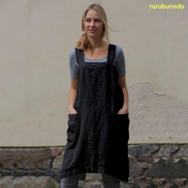 エプロン おしゃれ 保育士 子供 大きいサイズ ドレス 作り方派手40代 50代 リネンゆったり綿麻ミモレワンピース おしゃれ 北欧 新入荷の通販はau Pay マーケット Rbm Shop