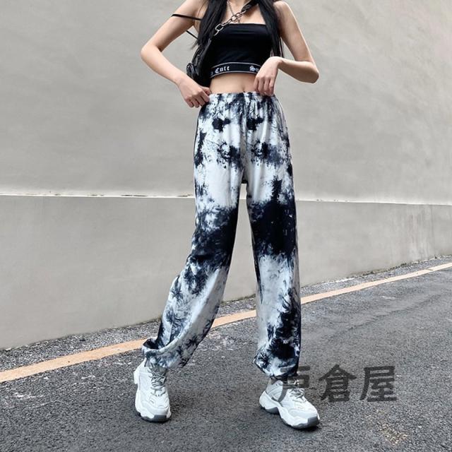 ロングパンツ レディース 大きい ストリート系ファッション 秋冬 ダンス 衣装 韓国 原宿系 ｂ系 アメカジ レディース タイダイ 柄の通販はau Pay マーケット U Tshop
