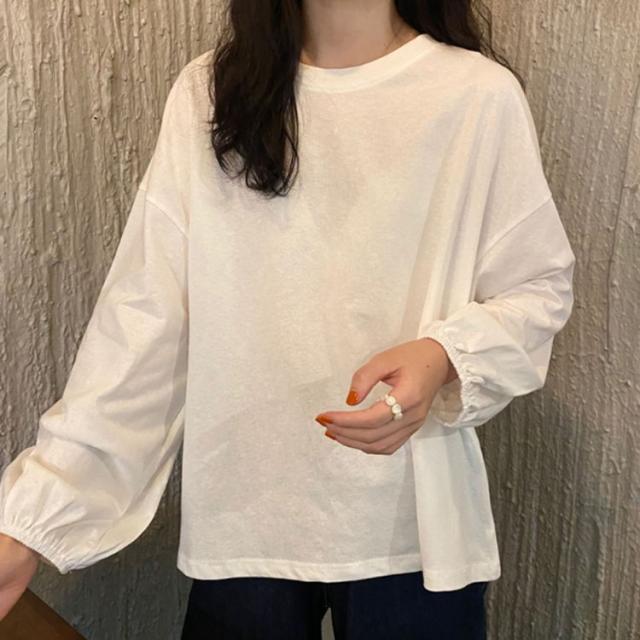 長袖tシャツ レディース ボリュームスリーブ ブラウス ロンt 長袖 t 