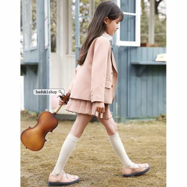 スーツ 子供 フォーマル 女の子 入学式 卒業式 スクール 学生 制服 タキシード ジュニア セットアップ 韓国子供服 発表会 2点セット おしゃれの通販は