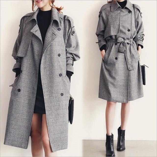 トレンチコート レディース スプリングコート ダブルボタンコート ミディアムコート 通勤 ライトアウター エレガント チェスターコート ロング アウター 春秋冬