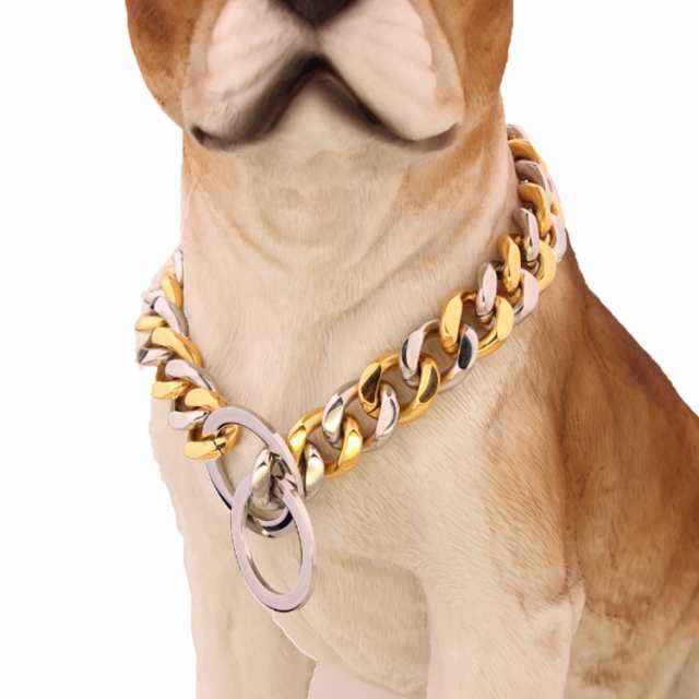 K18GP ペットアクセサリー 犬用 ネックレス 首輪 チョーカー 犬