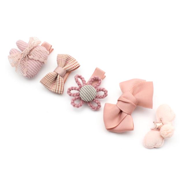 ベビーヘアピン 5点セット 赤ちゃん ヘアクリップ ヘアピン