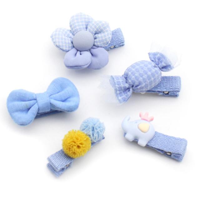 ベビーヘアピン 5点セット 赤ちゃん ヘアクリップ ヘアピン