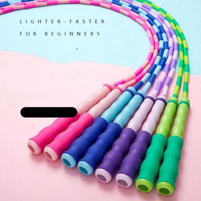 縄跳び ビーズロープ 子供用 なわとび ねじれ防止 初心者向け 2