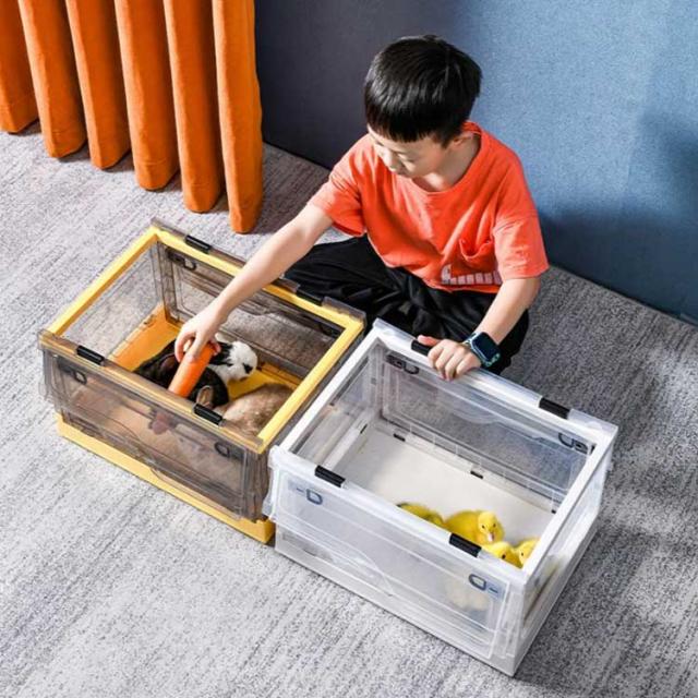 収納ボックス キャスター付き フタ付き おしゃれ 折りたたみ コンテナ 折りコン 蓋付き 収納ケース 前開き プラスチック 書類 本 収納 押の通販はau Pay マーケット バルデリ