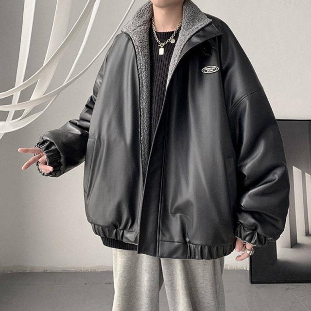 ボアジャケット ジャケット メンズ ブルゾン 革ジャケット