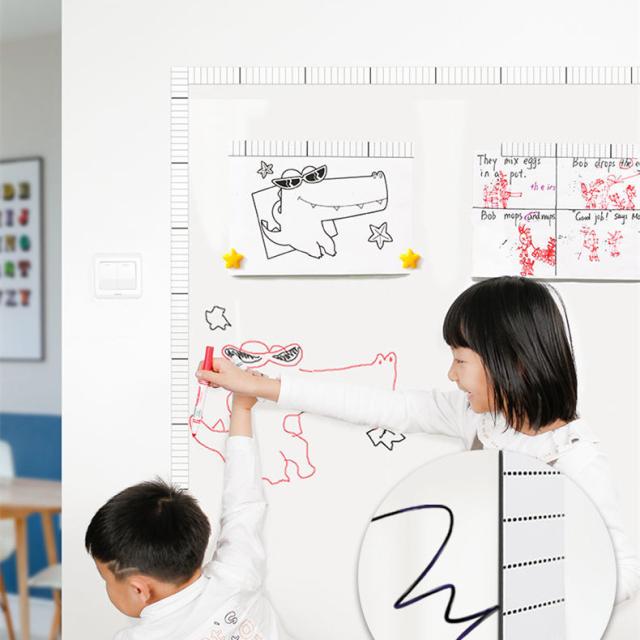 60cm×90cm ホワイトボートシート 粘着式 ホワイトボード 壁に貼り付け ホワイトシートマグネット対応 はがせる 自由に裁断 予定表 こども落書き 掲示板 メモー用に対応 子供部屋 会議室 オフィス ウォールステッカー