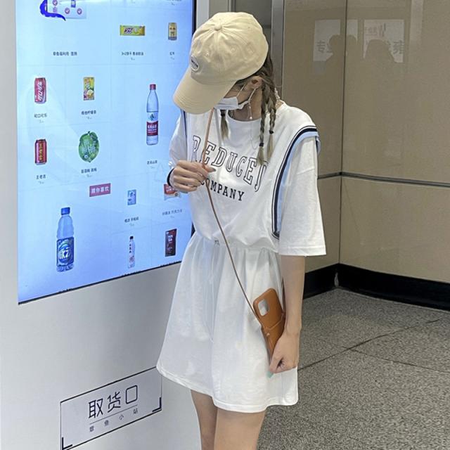 重ね着風ワンピ学院系中学生スポーツ夏服おしゃれミニスカートレジャー用レディースの通販はau Pay マーケット ラッキーバスケット