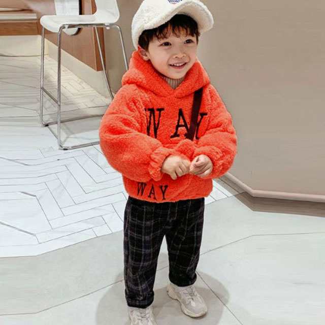 ボアパーカー 男の子 キッズ パーカー 裏起毛 トレーナー