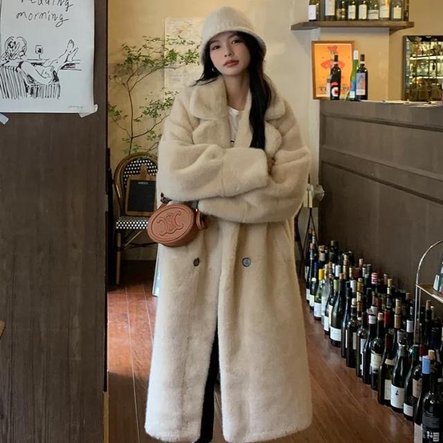 フェイクファーコート レディース ロングコート チェスターコート