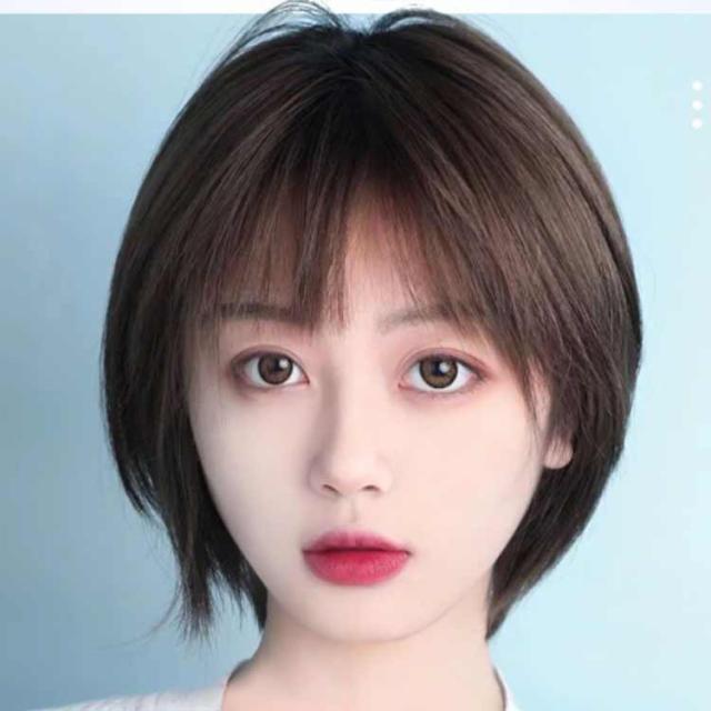 ウィッグ ボブ 人毛100％ ショート レディーズ フルウィッグ かつら