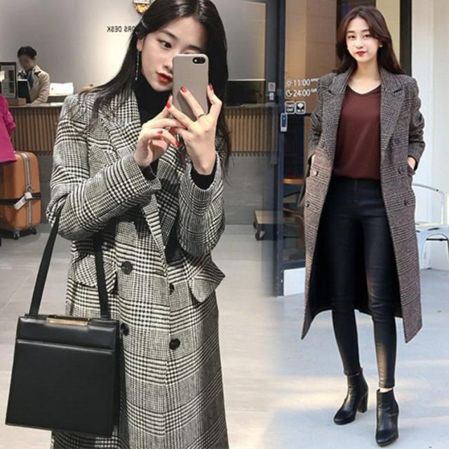 チェスターコート レディース 秋冬 40代 ロングコート チェック柄ジャケット ラシャコート チェスターコート 韓国風 アウター 通勤 着痩せ ゆったり オシャレの通販は 8,870円