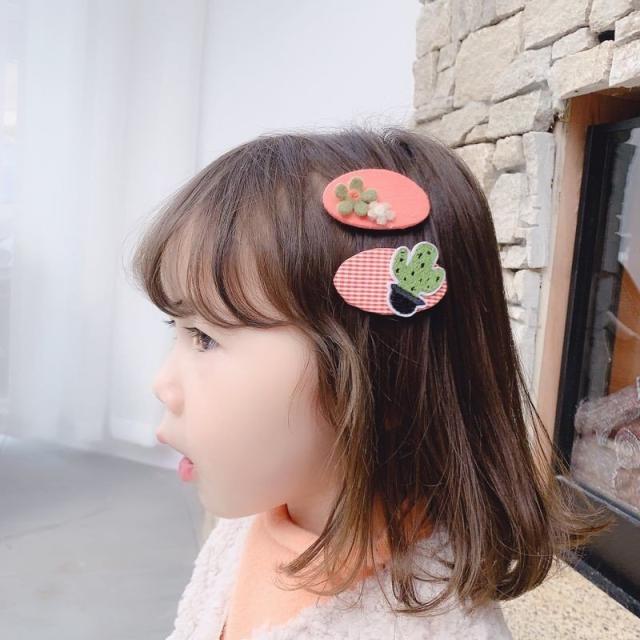 お花付きワッペン風☆ベビーヘアクリップ　ヘアゴム 楽天市場】【手作り 小さなお花のヘアクリップ 3個セット