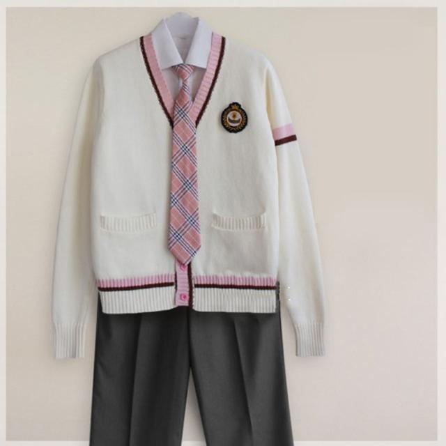 男の子スーツ ズボン 長袖 高校生制服 DK制服 ワッペン 通学 学生服 衣装 発表会 春秋 全20タイプ 男の子 セーター スクールスーツ ネクタイ カーディガ 制服5点セット 仮装 男子高生 コスチューム スーツ シャツ コスプレ_3