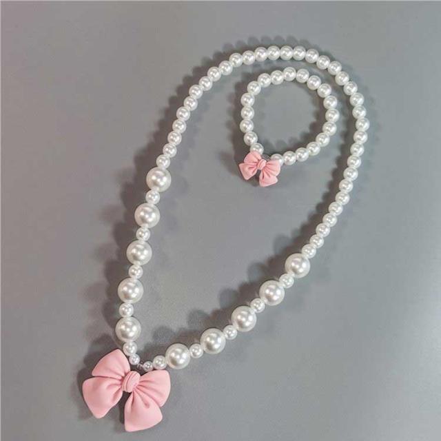フェイクパール キッズ 子供 アクセサリーセット ネックレス