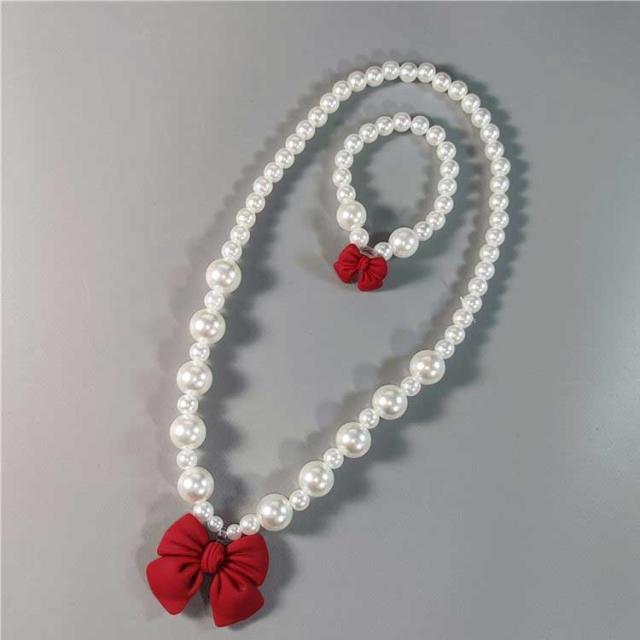 フェイクパール キッズ 子供 アクセサリーセット ネックレス