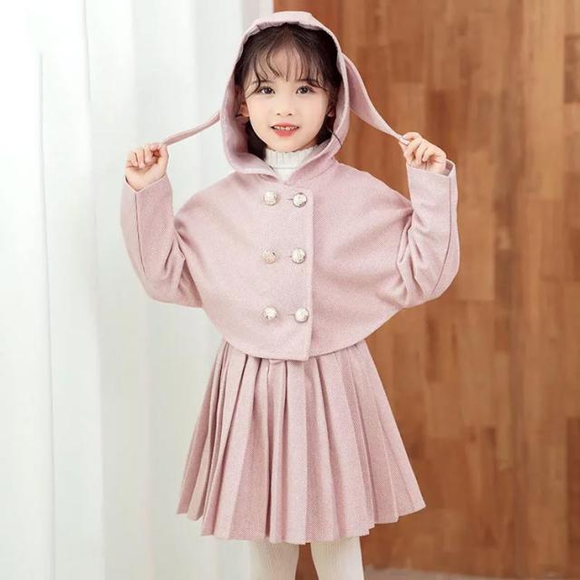 ダッフルコート プリーツスカート スーツ フォーマル 子供服 女の子 