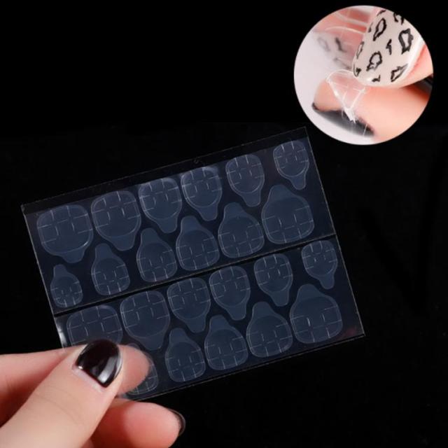 1枚〜【グミシール】ネイルチップ ハンド用 フット用 ネイルチップ 接着 シール ネイル グミシール 1シート24個 20枚