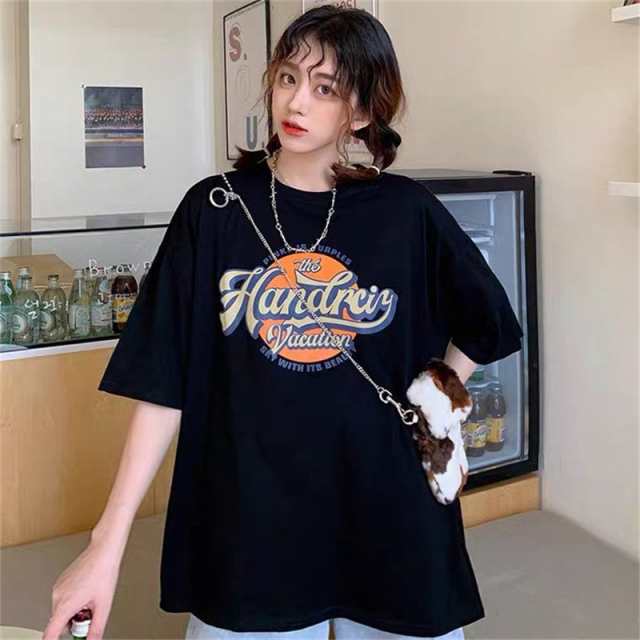 Tシャツ レディース 半袖 夏 ゆるい トップス 韓国ファッション Tシャツ レディース 半袖 夏 ゆるい トップス 韓国ファッション