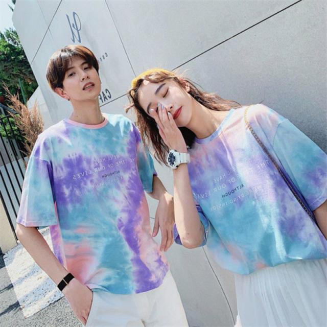 感謝価格夏限定」Tシャツ レディース タイダイ柄 半袖 夏 ゆるい