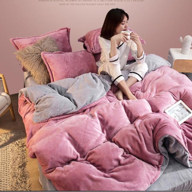 送料無料/直送】掛・敷ふとんカバー＆ピロケースセット（無地カラー