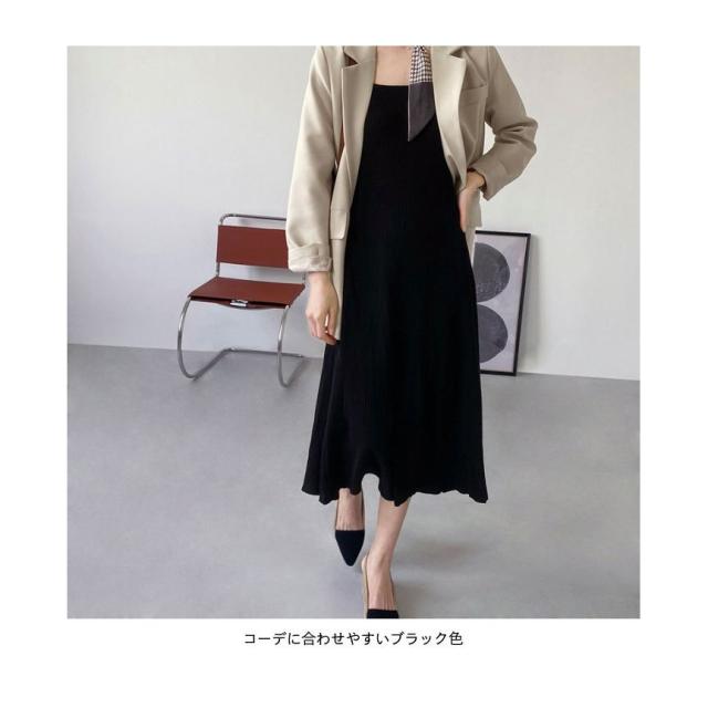 サマーニット レディース ニットワンピース 体型カバー ロングワンピース ミモレワンピース ノースリーブ リブニット リブワンピースの通販はau Pay マーケット The Tnk Shop