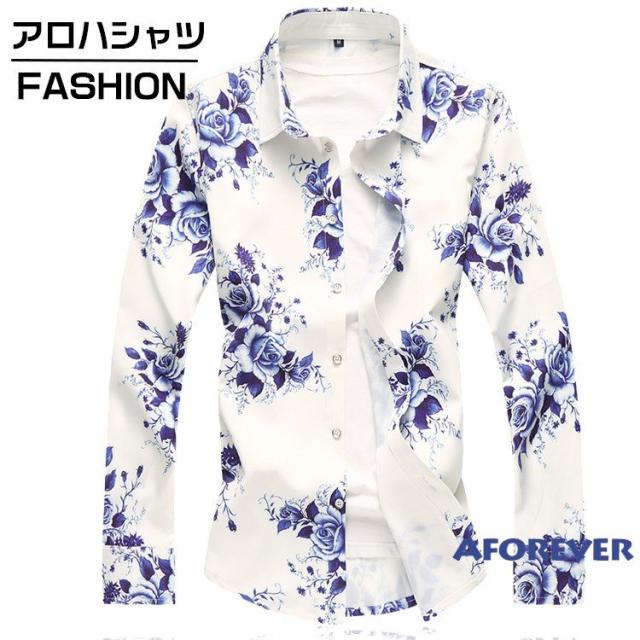 長袖シャツ アロハシャツ メンズ おしゃれ カジュアルシャツ 40代 50代 花柄シャツ トップス 秋服の通販はau Pay マーケット The Tnk Shop