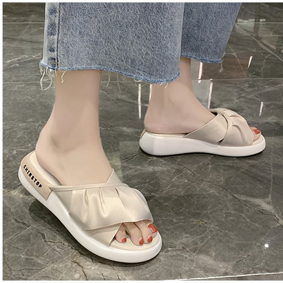 オープントゥサンダル レディース スリッパ  ビーチ サボサンダル オフィス 健康 レザー ルームシューズ 普段履き 歩きやすい 美脚の通販は