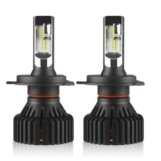 LEDヘッドライト H4 Hi/Lo 新車検対応 切替タイプ搭載 一体式 30W 8000Lm 6500K   2個セット 保証1年の通販は 5,733円